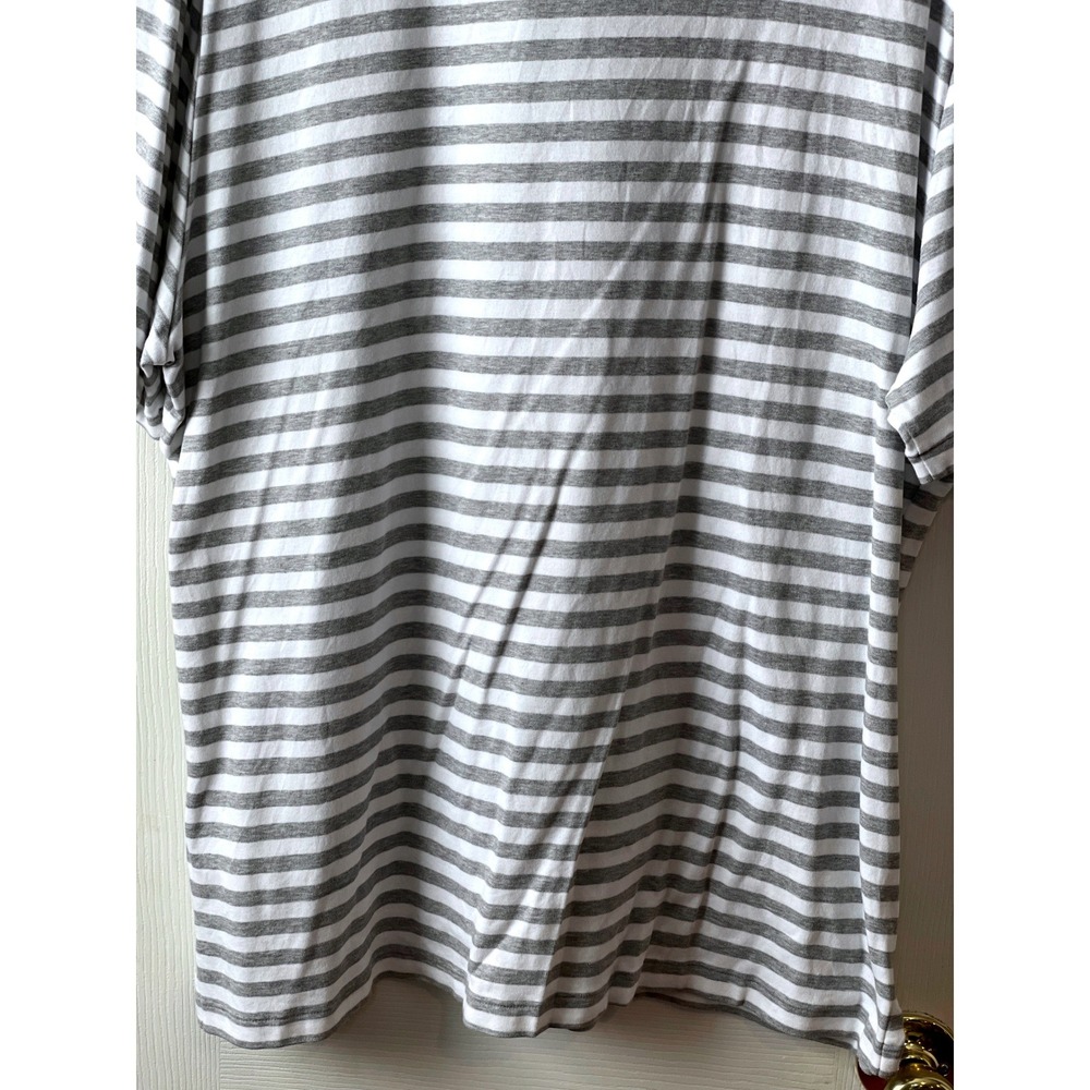 Polo Ralph Lauren Men Classic Fit Striped Short Sleeve Polo Shirt XL Gray White - Picture 9 of 16